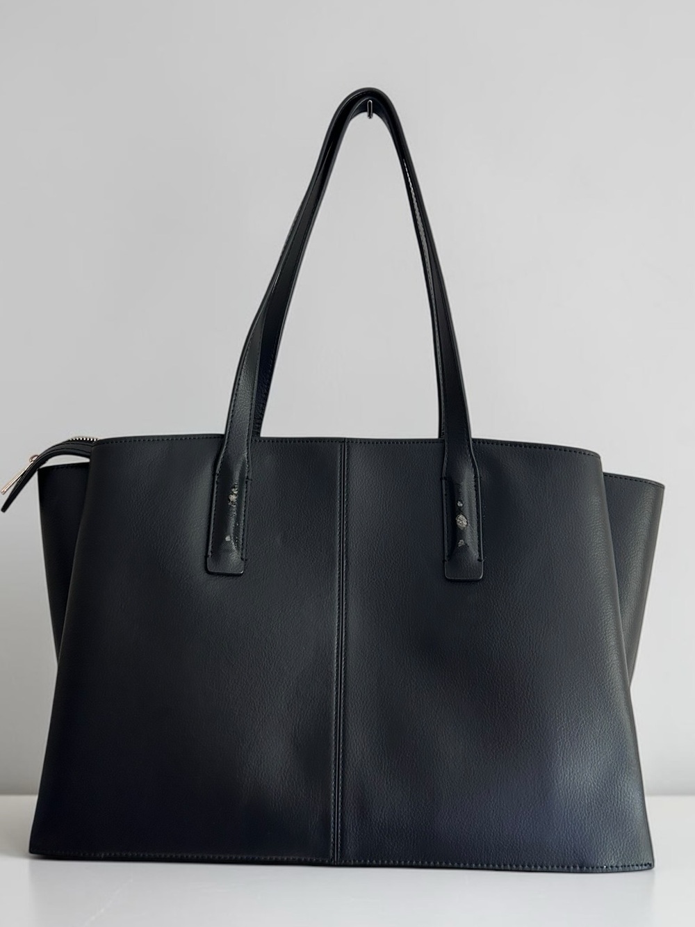 NWT Freja Paloma Tote Black Vegan Leather Large Laptop Work Bag